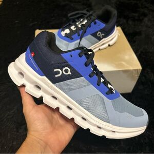 ON CLOUDRUNNER blue running athletic training lace up shoes sneakers sz 7.5 new